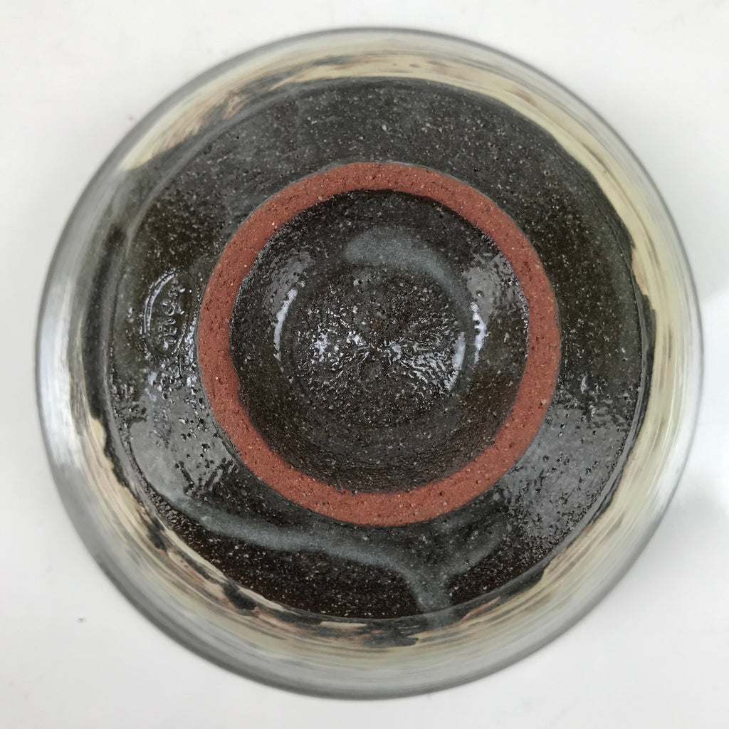 Japanese Ceramic Matcha Tea Ceremony Chawan Gray Summer Bowl Pottery Box PX767