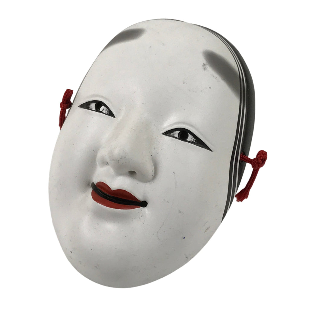 Japanese Ceramic Miniature Noh Mask Koomote Young Girl Nohmen Kagura Dance OM62