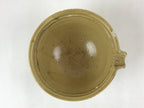Japanese Ceramic Mixing Bowl Katakuchi Vtg Spout Yellow Glaze Ikebana PY569