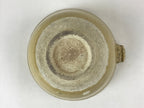 Japanese Ceramic Mixing Bowl Katakuchi Vtg Spout Yellow Glaze Ikebana PY569