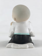 Japanese Ceramic Monk Figurine Vtg Small Decoration White Blue Tea BD921