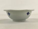 Japanese Ceramic Octagonal Side Dish Bowl Vtg White Blue Plate Yakimono PY483