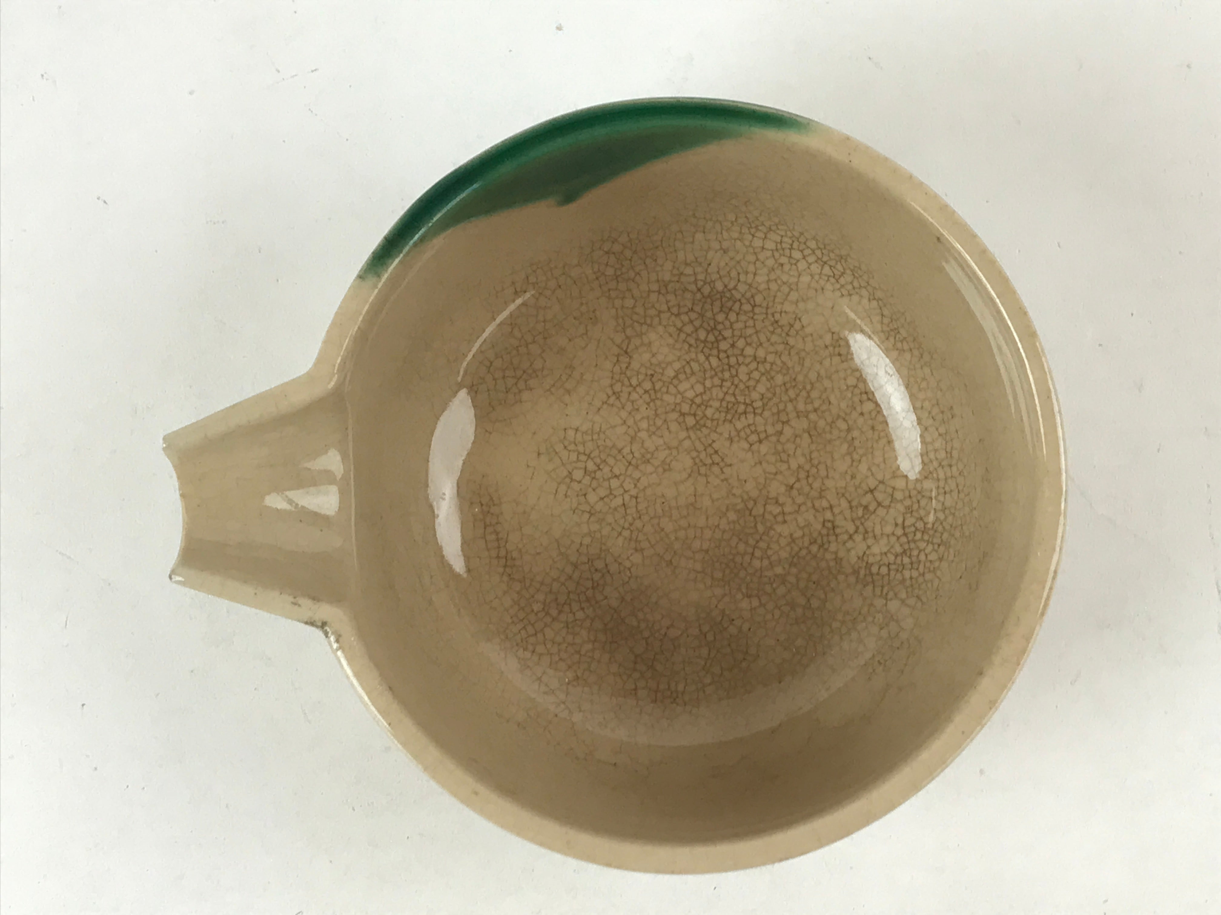 Brown Matcha Bowl with Spout Set