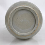 Japanese Ceramic Oribe Ware Flower Vase Vtg Ikebana Kabin Ho-Oh Brown FK128