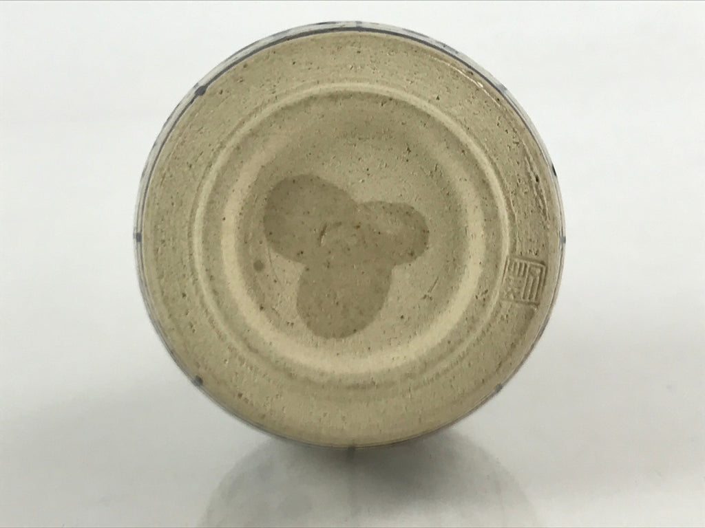 Japanese Ceramic Oribe Ware Sake Bottle Tokkuri Ichigo Vtg Pottery Green TS529