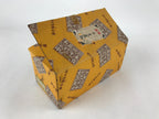 Japanese Ceramic Ox Figurine Vtg Green Red Stand Zodiac Decoration W/ Box PX716