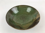 Japanese Ceramic Ozara Large Plate Vtg Serving Display Brown Green Glaze PY487