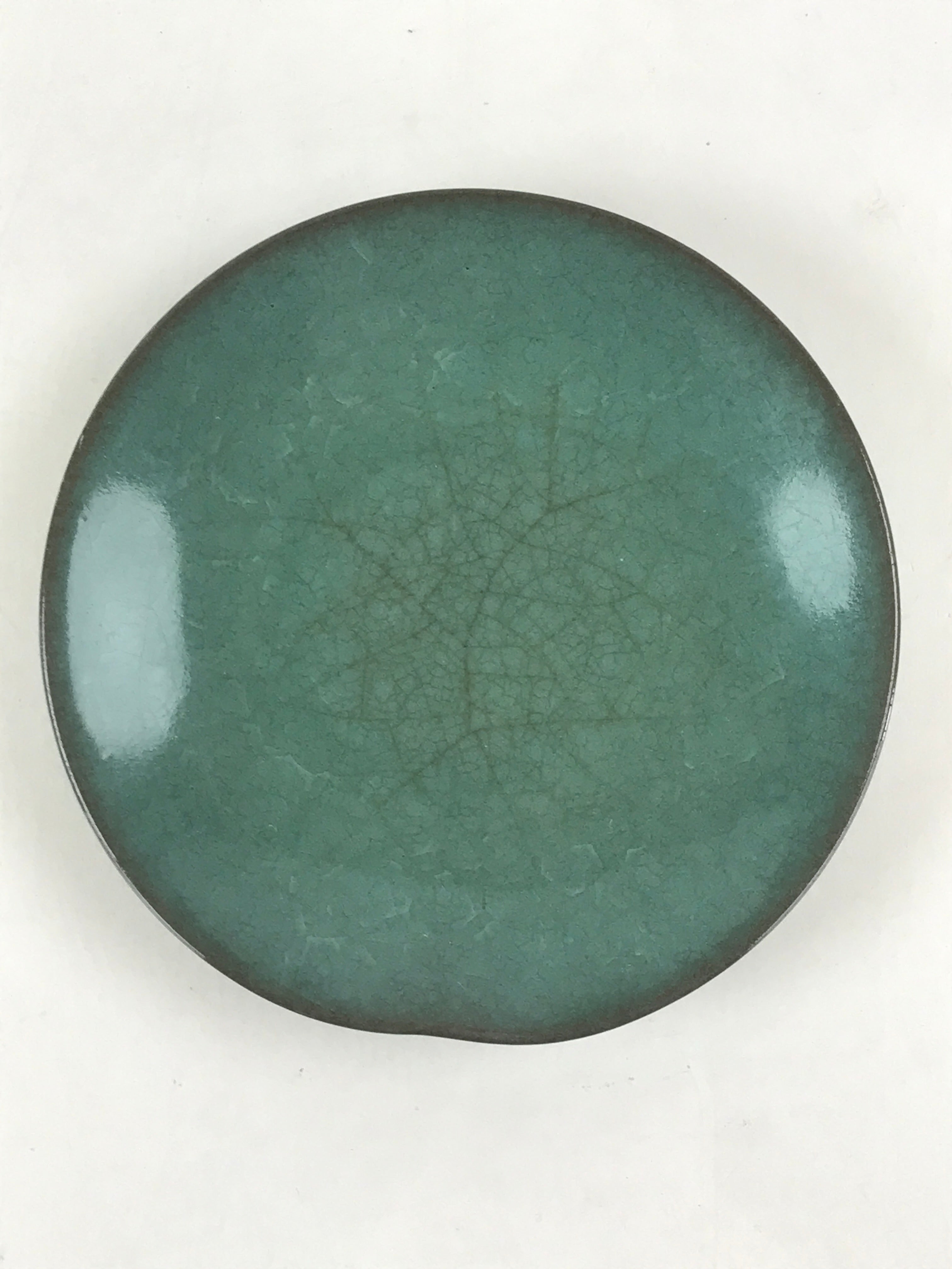 Japanese Ceramic Plate Small Plate Green Vtg Kozara Torizara Meimeizara PY416