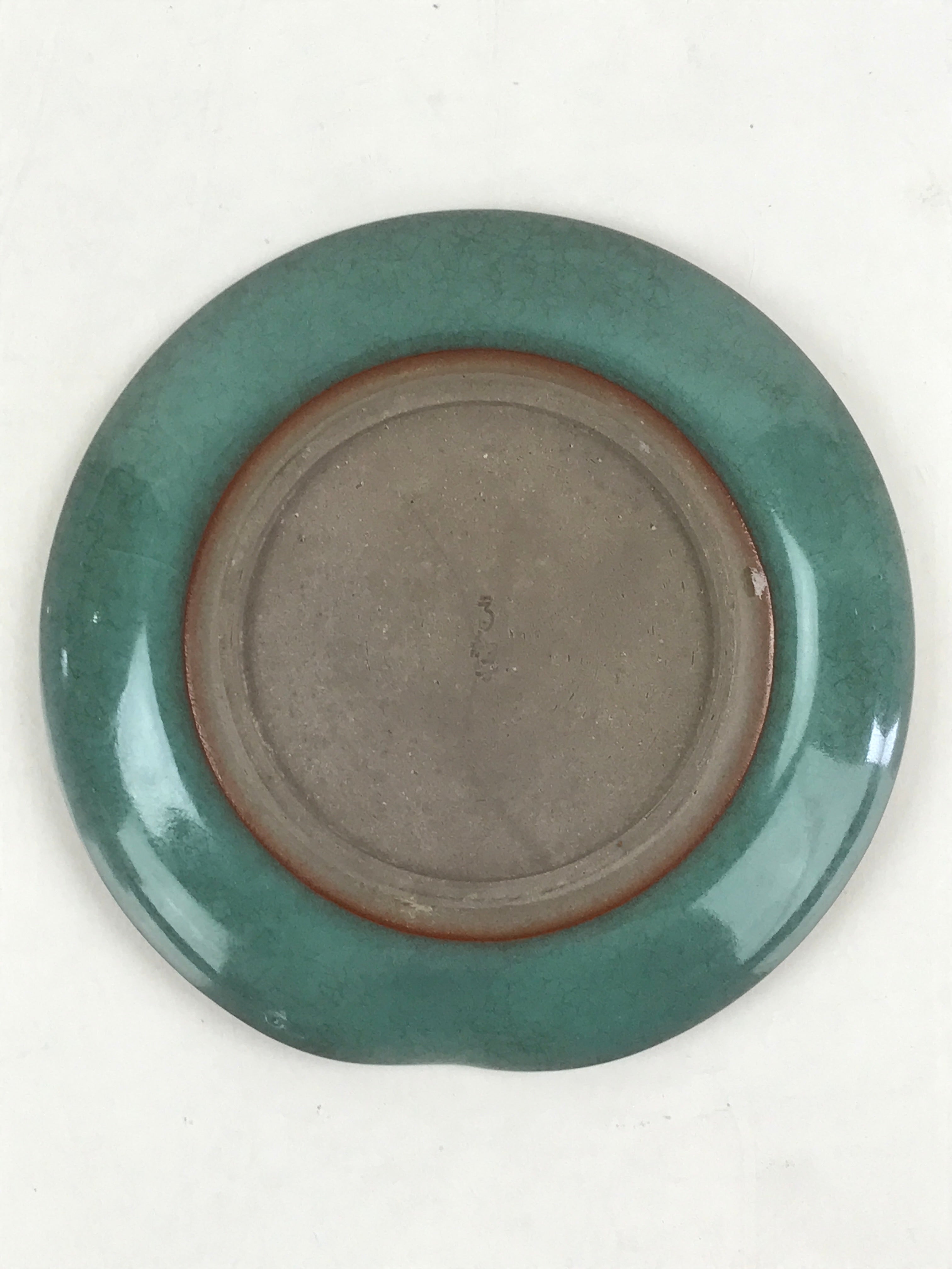 Japanese Ceramic Plate Small Plate Green Vtg Kozara Torizara Meimeizara PY416