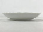 Japanese Ceramic Plate Vtg Ayame Iris Flower White Blue Floral Porcelain PY609