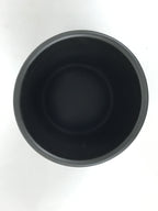 Japanese Ceramic Pottery Flower Vase Vtg Ikebana Arrangement Kabin Black FK204