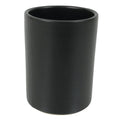 Japanese Ceramic Pottery Flower Vase Vtg Ikebana Arrangement Kabin Black FK204
