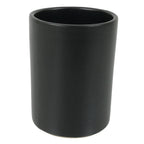 Japanese Ceramic Pottery Flower Vase Vtg Ikebana Arrangement Kabin Black FK204