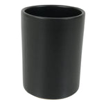 Japanese Ceramic Pottery Flower Vase Vtg Ikebana Arrangement Kabin Black FK204