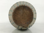 Japanese Ceramic Pottery Sake Bottle Vtg Large Pot Spout Gray Green Blue TS919
