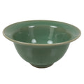 Japanese Ceramic Pottery Small Bowl Vtg Deep Kobachi Celadon Green Kanji Y472