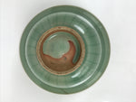 Japanese Ceramic Pottery Small Bowl Vtg Deep Kobachi Celadon Green Kanji Y473