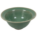 Japanese Ceramic Pottery Small Bowl Vtg Deep Kobachi Celadon Green Kanji Y473