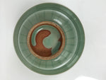 Japanese Ceramic Pottery Small Bowl Vtg Deep Kobachi Celadon Green Kanji Y475