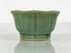 Japanese Ceramic Pottery Small Bowl Vtg Mamebachi Side Dish Green Glaze Y567