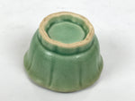 Japanese Ceramic Pottery Small Bowl Vtg Mamebachi Side Dish Green Glaze Y567