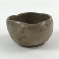 Japanese Ceramic Pottery Teacup Vtg Side Dish Bowl Brown Yunomi TC353