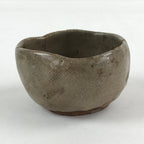 Japanese Ceramic Pottery Teacup Vtg Side Dish Bowl Brown Yunomi TC353