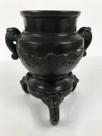 Japanese Ceramic Pottery Usubata Flower Vase Vtg Ikebana Arrangement Kabin UB64