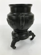 Japanese Ceramic Pottery Usubata Flower Vase Vtg Ikebana Arrangement Kabin UB64