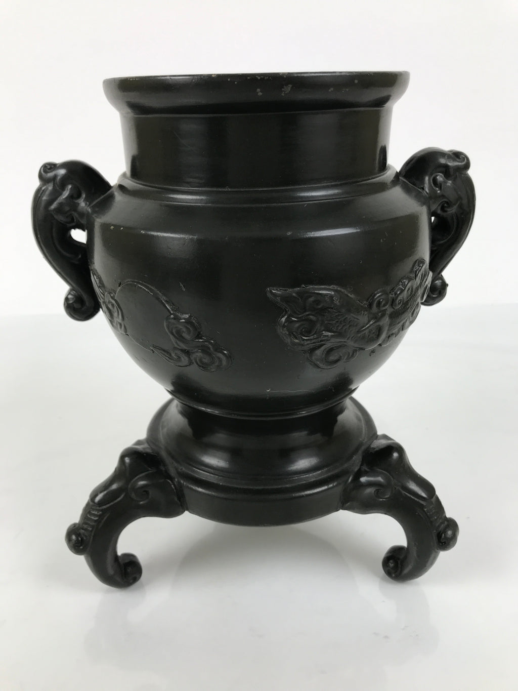 Japanese Ceramic Pottery Usubata Flower Vase Vtg Ikebana Arrangement Kabin UB64
