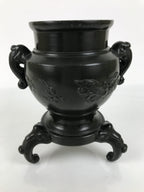 Japanese Ceramic Pottery Usubata Flower Vase Vtg Ikebana Arrangement Kabin UB64
