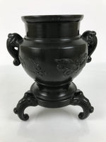 Japanese Ceramic Pottery Usubata Flower Vase Vtg Ikebana Arrangement Kabin UB64