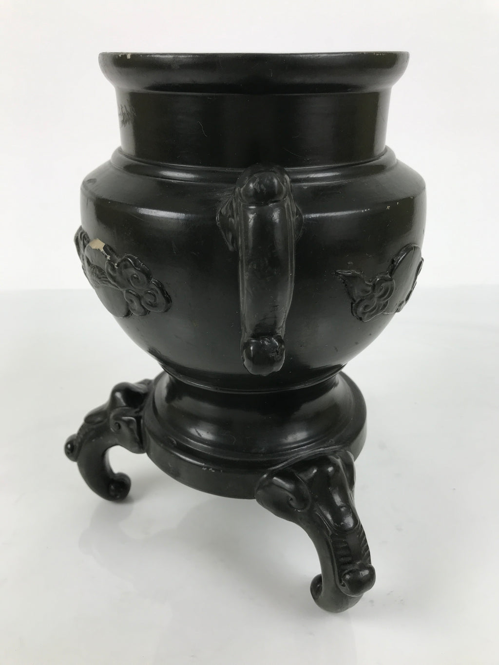Japanese Ceramic Pottery Usubata Flower Vase Vtg Ikebana Arrangement Kabin UB64