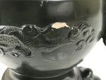 Japanese Ceramic Pottery Usubata Flower Vase Vtg Ikebana Arrangement Kabin UB64