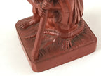 Japanese Ceramic Rat Statue Vtg Tokoname Ware Zodiac Decoration Brown BD947