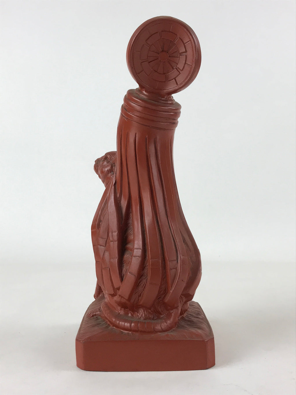 Japanese Ceramic Rat Statue Vtg Tokoname Ware Zodiac Decoration Brown BD947