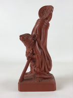 Japanese Ceramic Rat Statue Vtg Tokoname Ware Zodiac Decoration Brown BD947