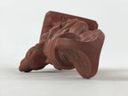 Japanese Ceramic Rat Statue Vtg Tokoname Ware Zodiac Decoration Brown BD947