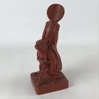 Japanese Ceramic Rat Statue Vtg Tokoname Ware Zodiac Decoration Brown BD947