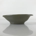 Japanese Ceramic Renge Spoon W/Stand Vtg Nabe Ramen Noodle Soup Gray PY878