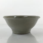 Japanese Ceramic Renge Spoon W/Stand Vtg Nabe Ramen Noodle Soup Gray PY879
