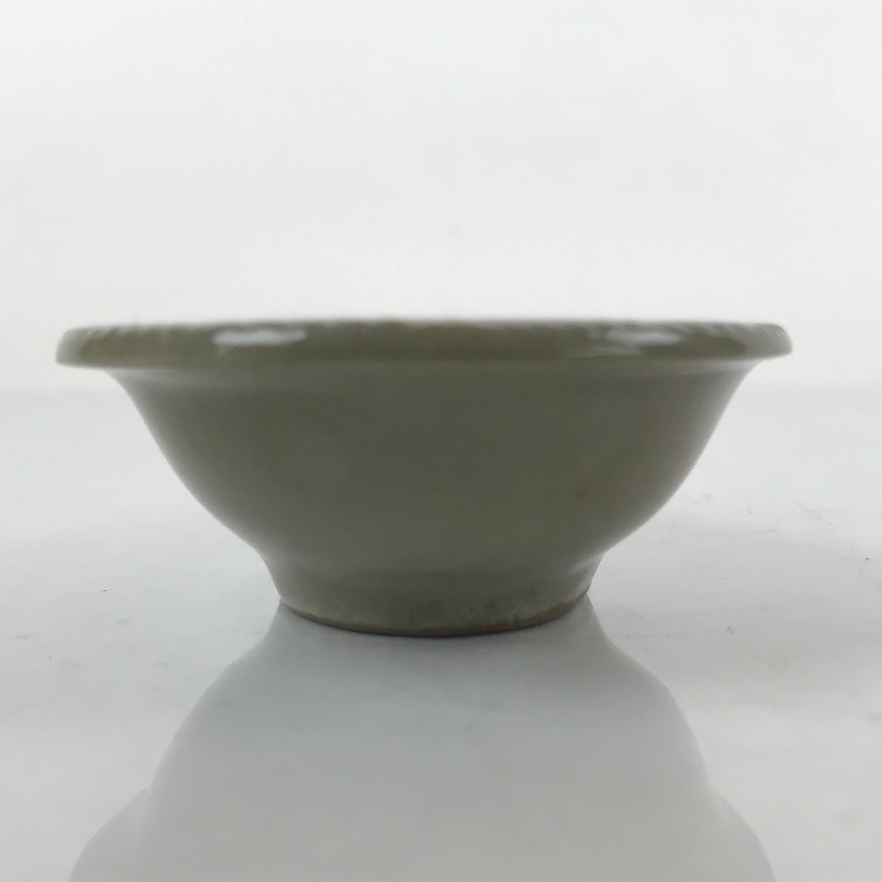 Japanese Ceramic Renge Spoon W/Stand Vtg Nabe Ramen Noodle Soup Gray PY879