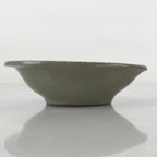 Japanese Ceramic Renge Spoon W/Stand Vtg Nabe Ramen Noodle Soup Gray PY879