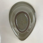 Japanese Ceramic Renge Spoon W/Stand Vtg Nabe Ramen Noodle Soup Gray PY879