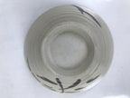Japanese Ceramic Rice Bowl Owan Vtg Kobachi Beige Brown Leafy Plant Design Y396