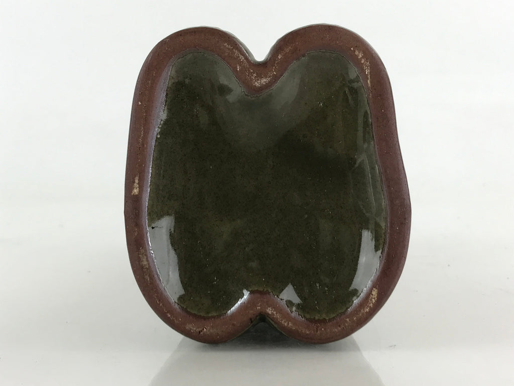 Japanese Ceramic Sake Bottle Aomori Tokkuri Hand-Written Kanji Vtg Brown TS508