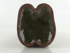 Japanese Ceramic Sake Bottle Aomori Tokkuri Hand-Written Kanji Vtg Brown TS508