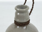 Japanese Ceramic Sake Bottle Empty Miniature Kayoi Tokkuri Vtg Gray Seiku TS925