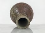 Japanese Ceramic Sake Bottle Empty Tokkuri Vtg Kizakura Brown Crane Neck TS920