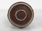 Japanese Ceramic Sake Bottle Empty Tokkuri Vtg Kizakura Brown Crane Neck TS920